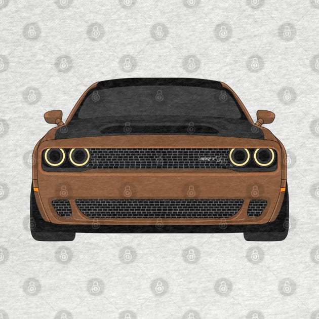 DODGE DEMON FRONT BROWN by VENZ0LIC